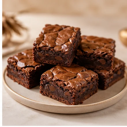 Belgian chocolate brownies